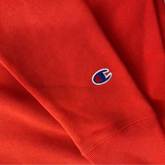 Champion Reverse Weave Red/Orange Sweatshirt - Picture 4 of 5